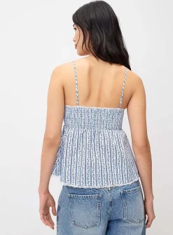 Smocked babydoll cami