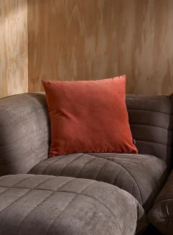 Soft cotton velvet removable-cover cushion