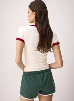 Soft fleece athletic minishort