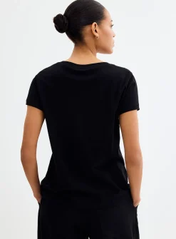 Soft jersey V-neck T-shirt