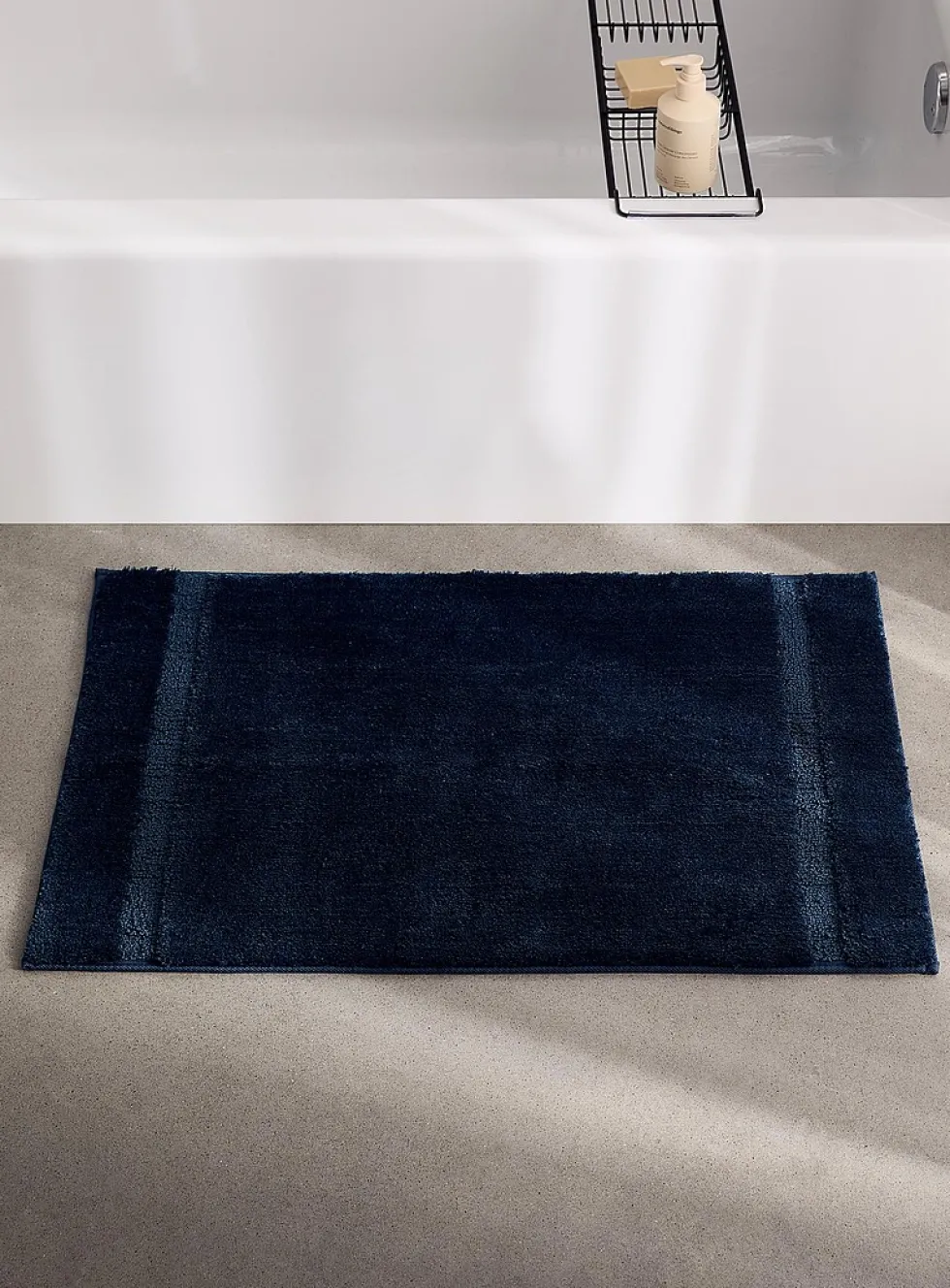 Soft plush bath mat