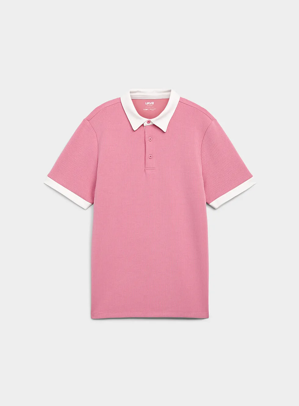 Soft ribbed jersey golf polo