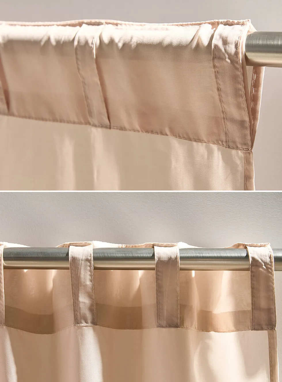 Soft tone plain sheer curtains