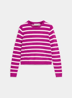 Soft two-tone stripe sweater