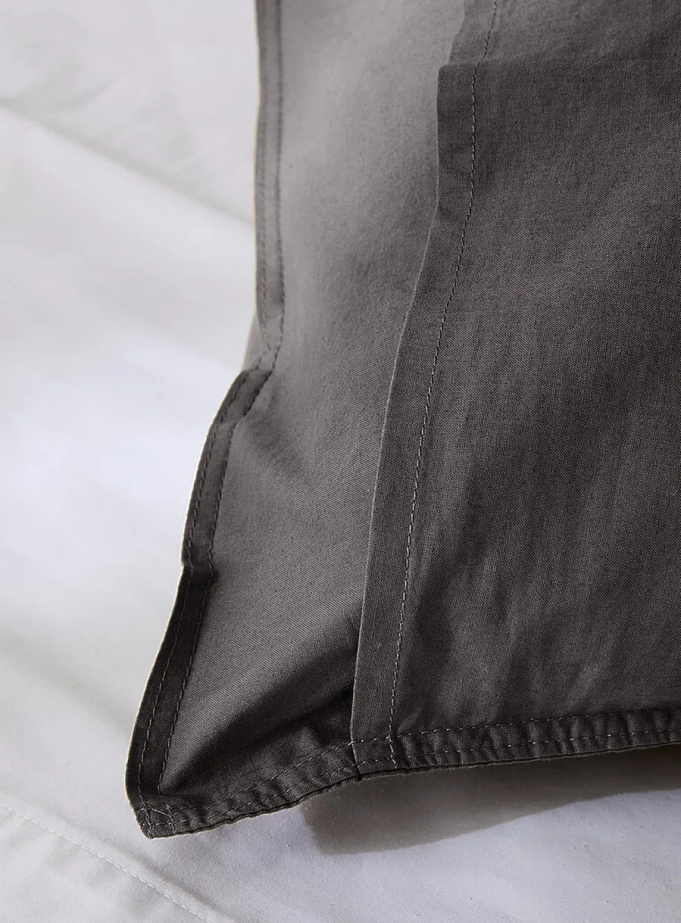 Solid 100% organic cotton body pillow sham