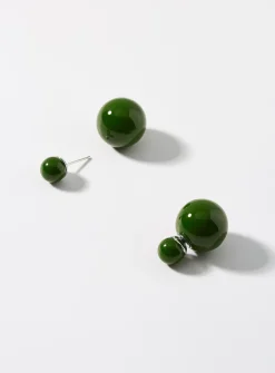 Solid bead earrings