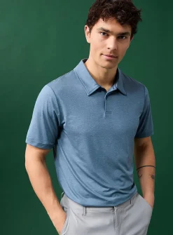 Solid colour golf polo
