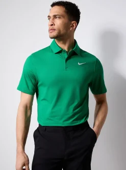 Solid cool jersey golf polo