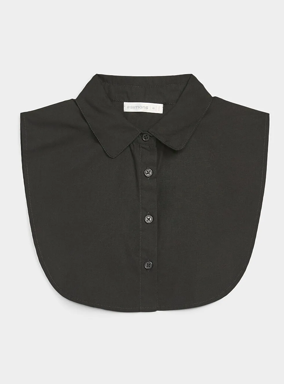 Solid faux Peter Pan collar