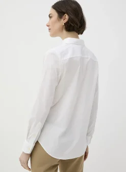 Solid poplin shirt