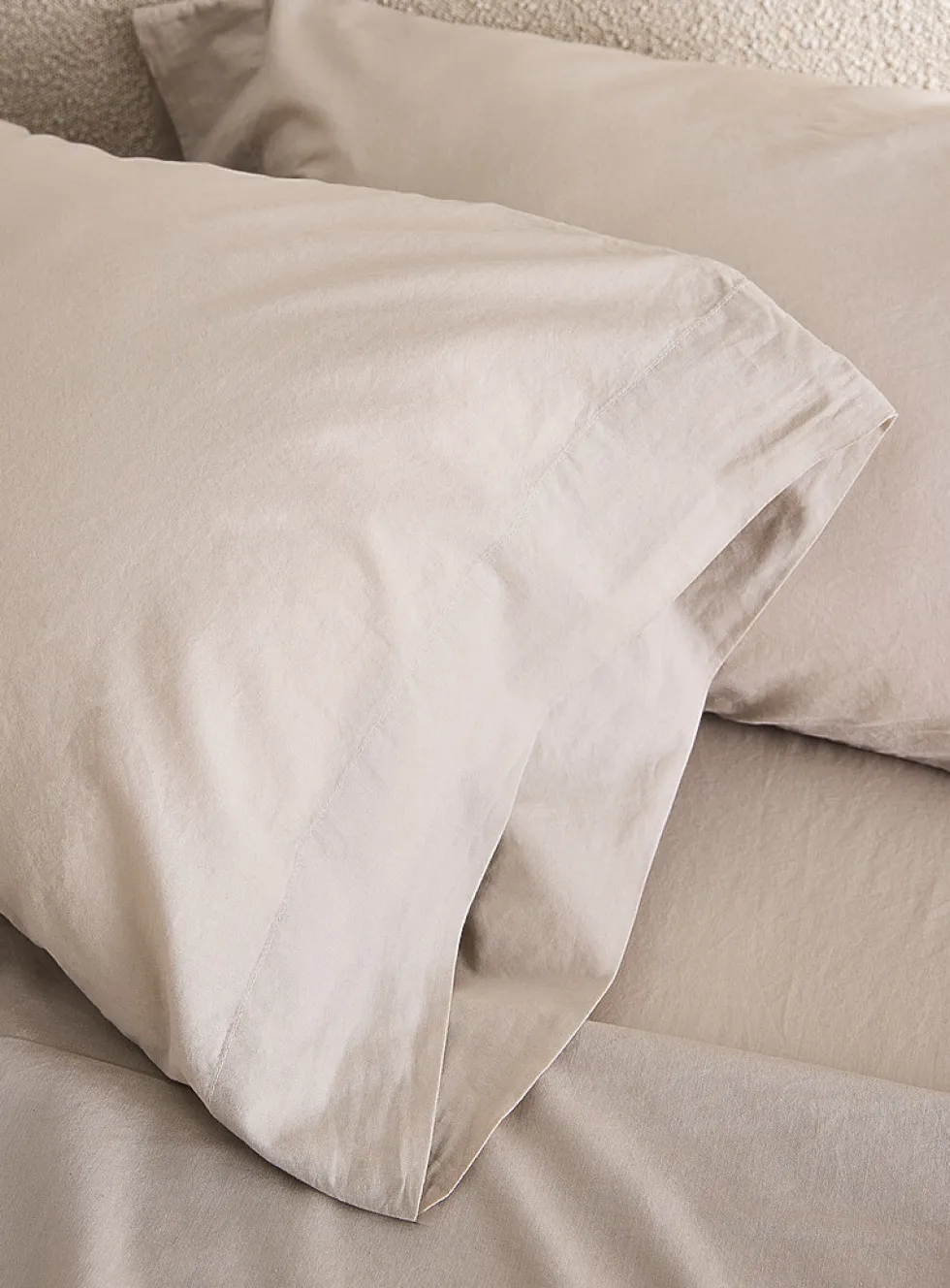 Solid pure organic cotton pillowcases