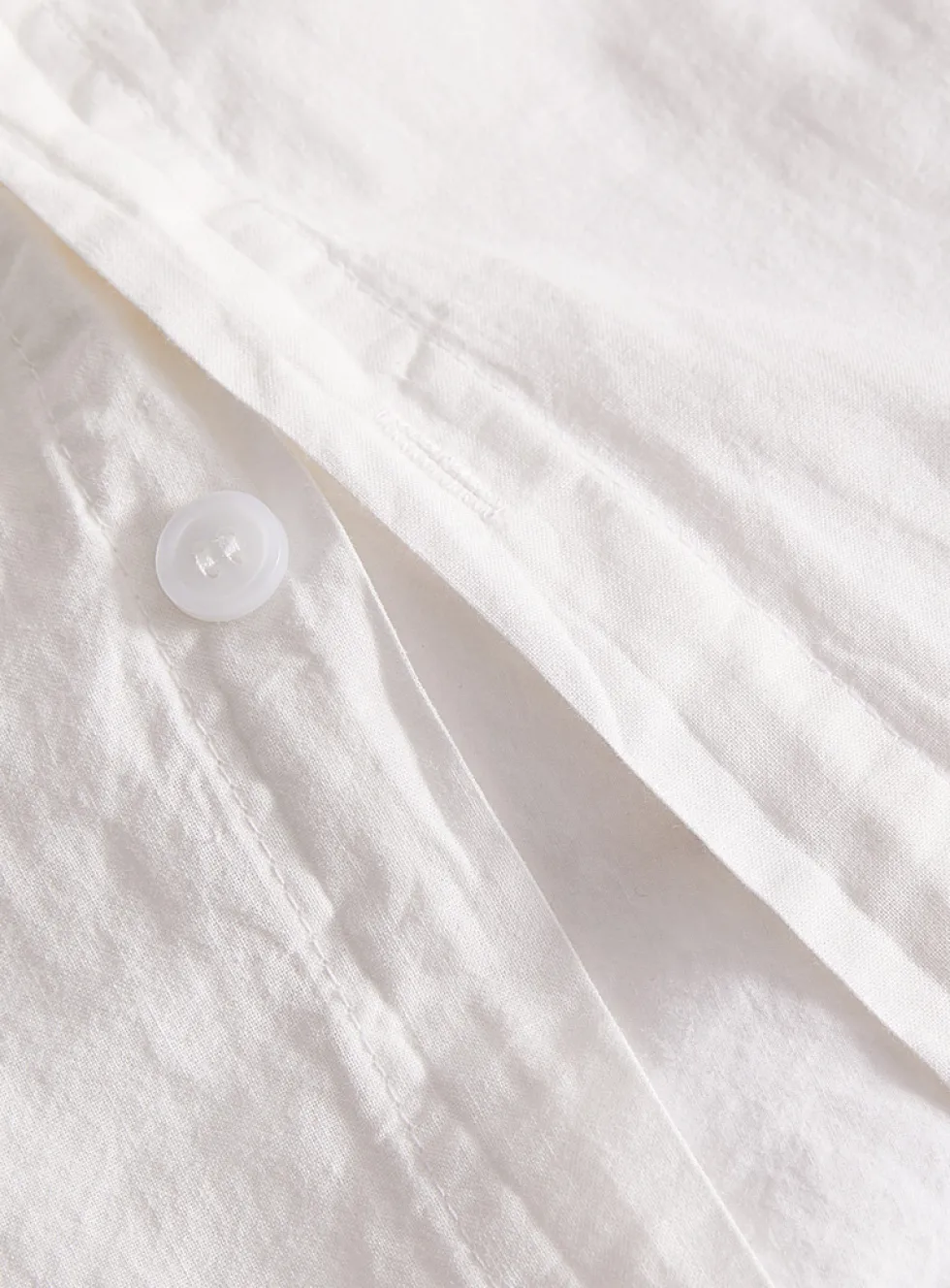 Solid pure organic cotton duvet cover set