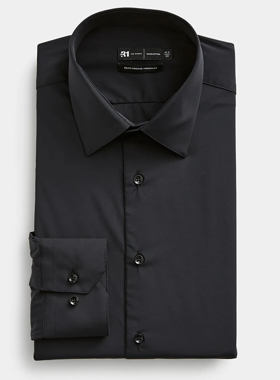 Solid stretch shirt