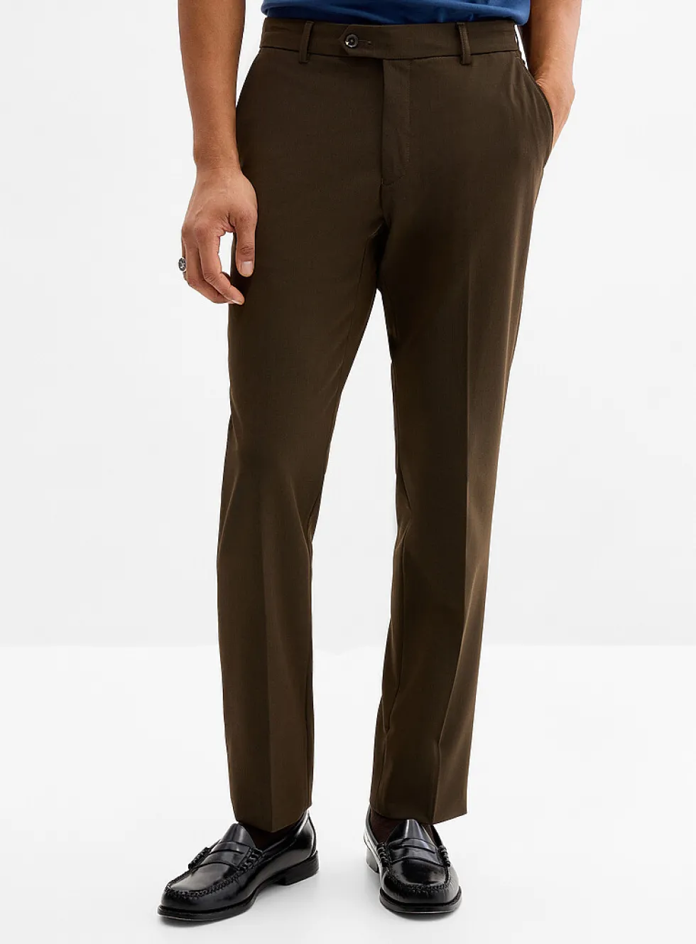 Solid twill comfort pant