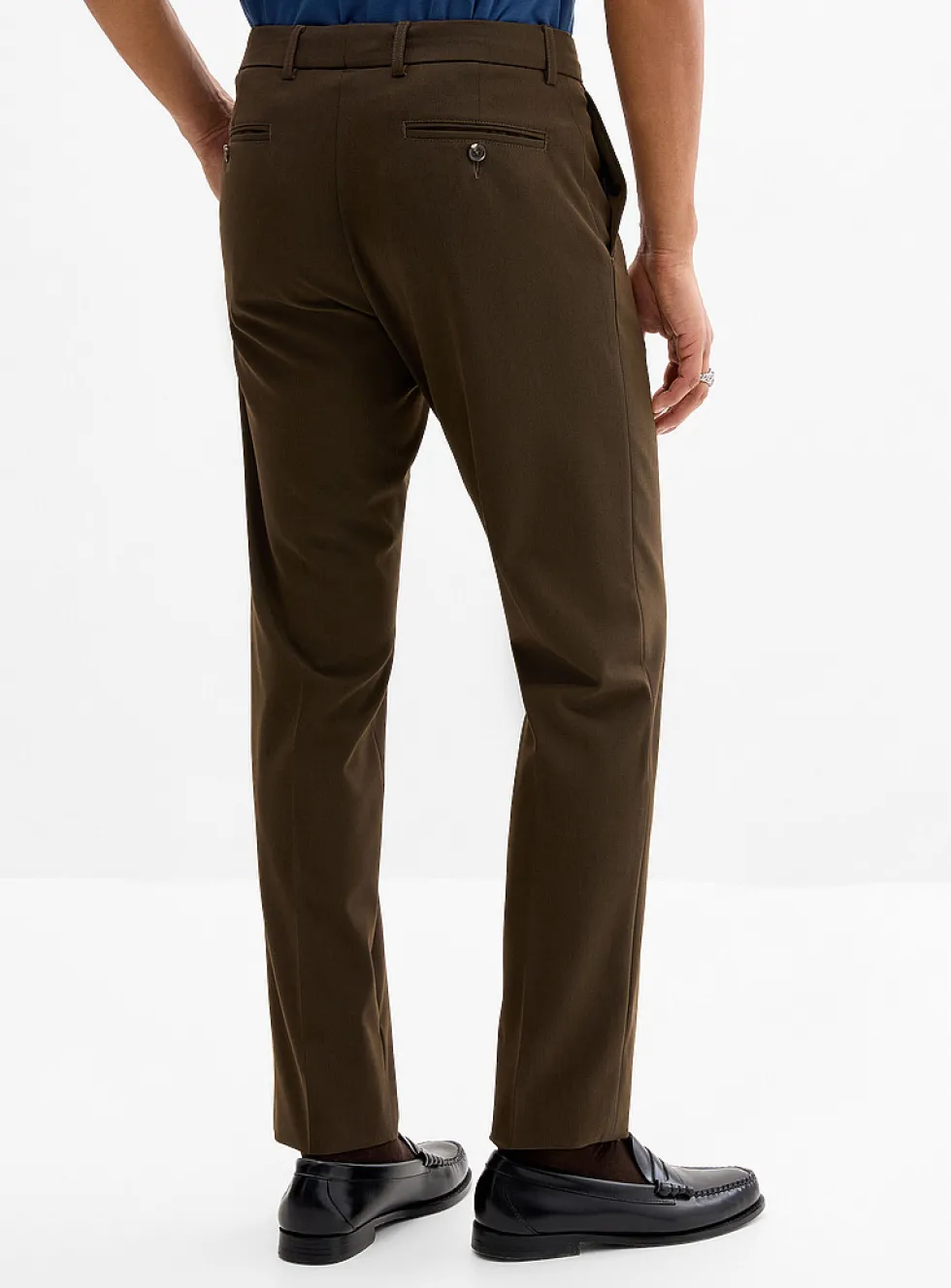 Solid twill comfort pant