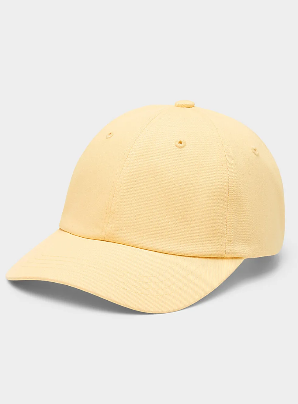 Solid twill minimalist cap