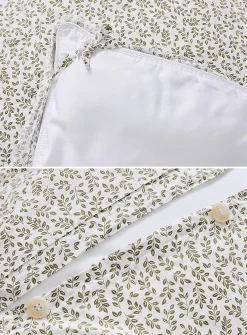 Soothing foliage duvet cover set