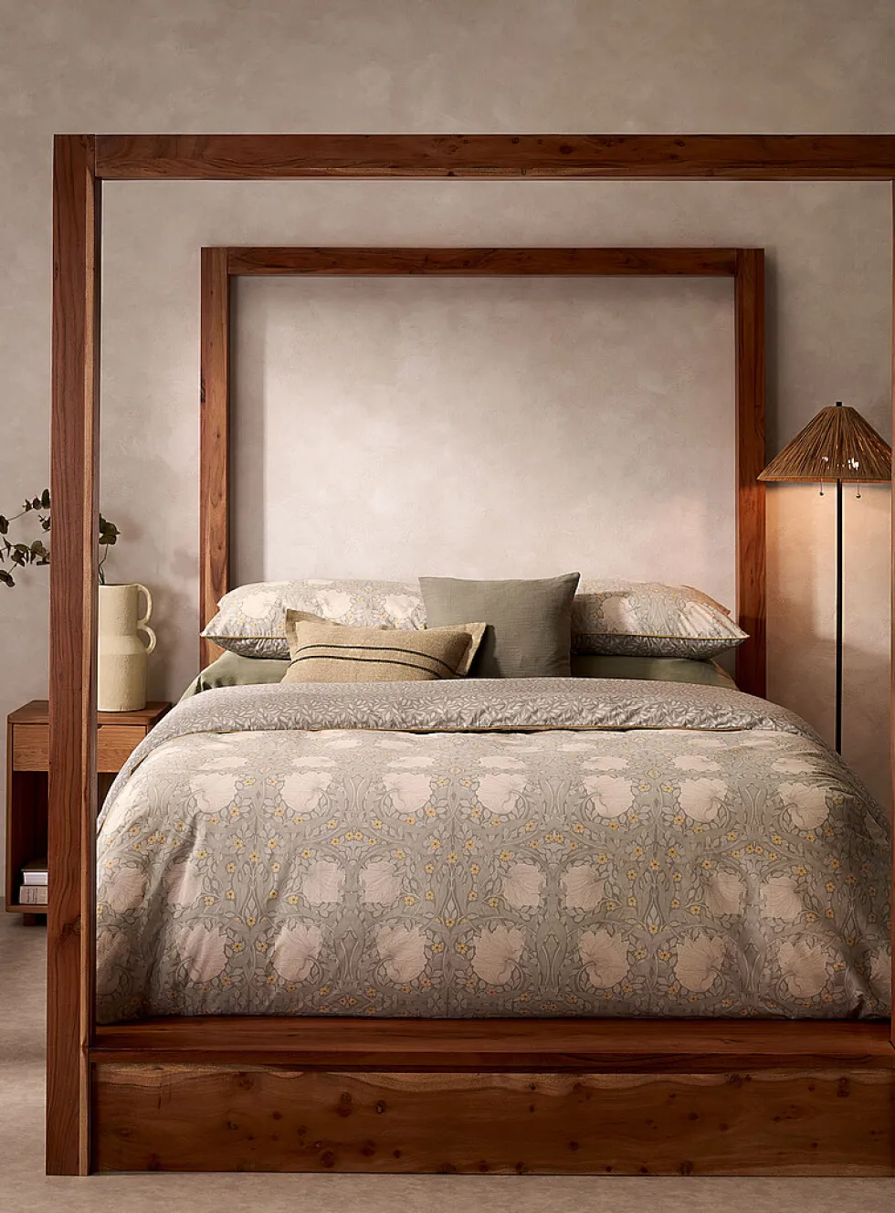 Soothing poppies percale plus duvet cover