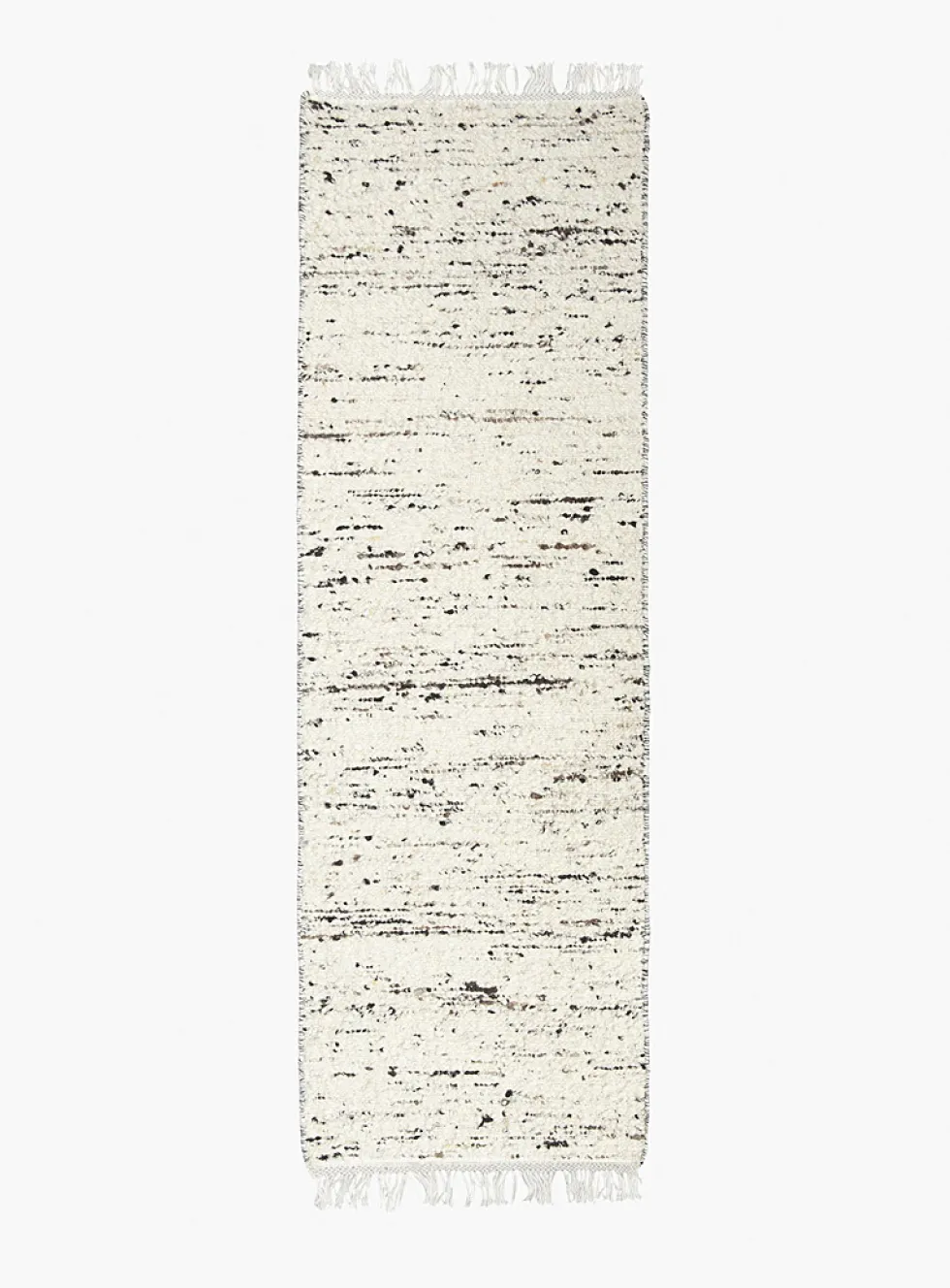 Speckled ivory artisanal hallway runner