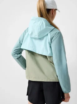 Spire Valley colour-block stretch windbreaker jacket