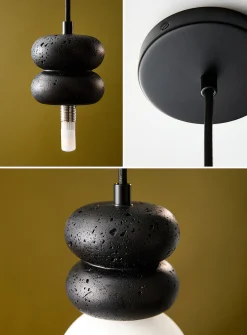 Stacked donut hanging lamp