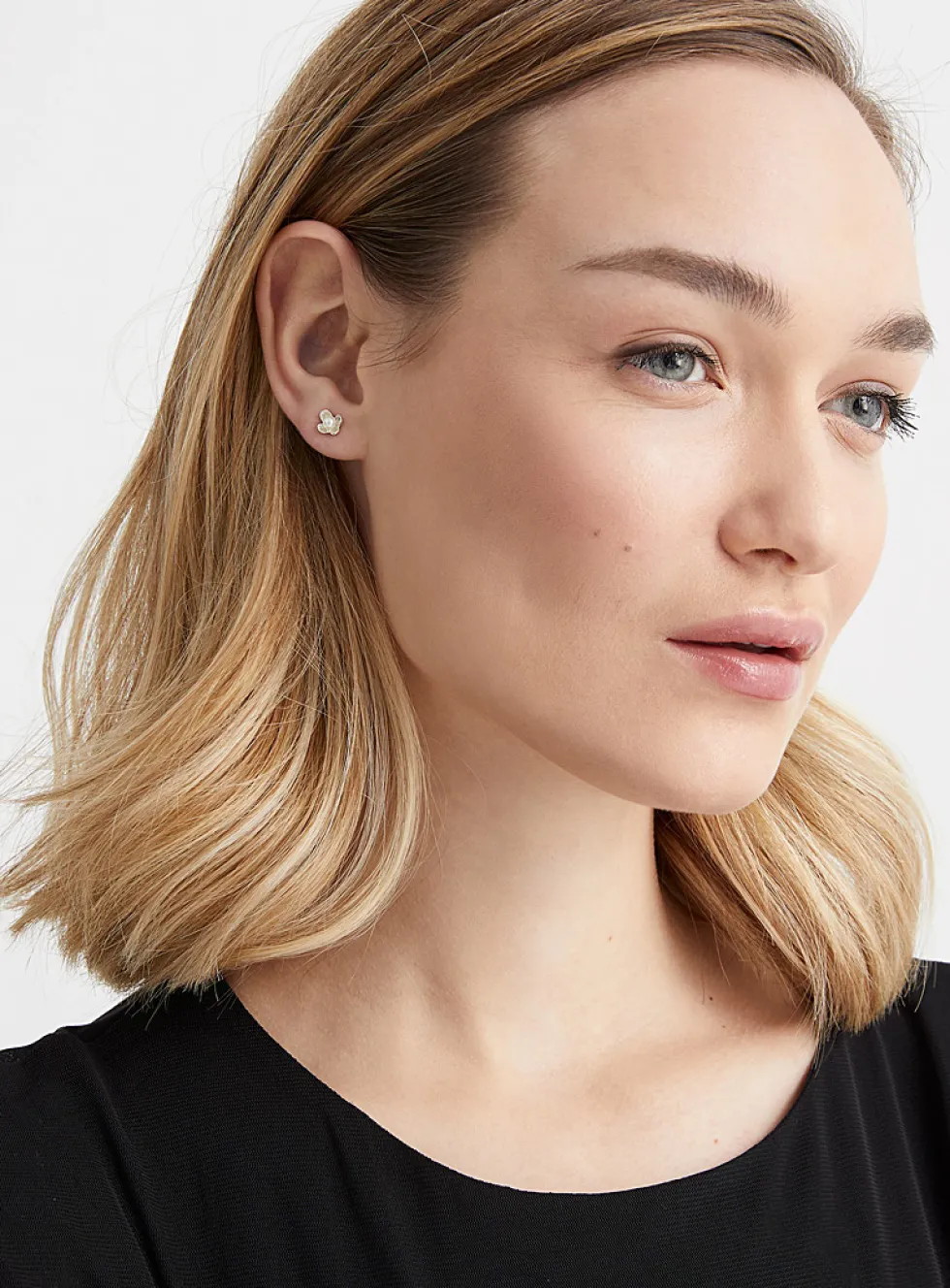 Sterling Japanese lilac earrings