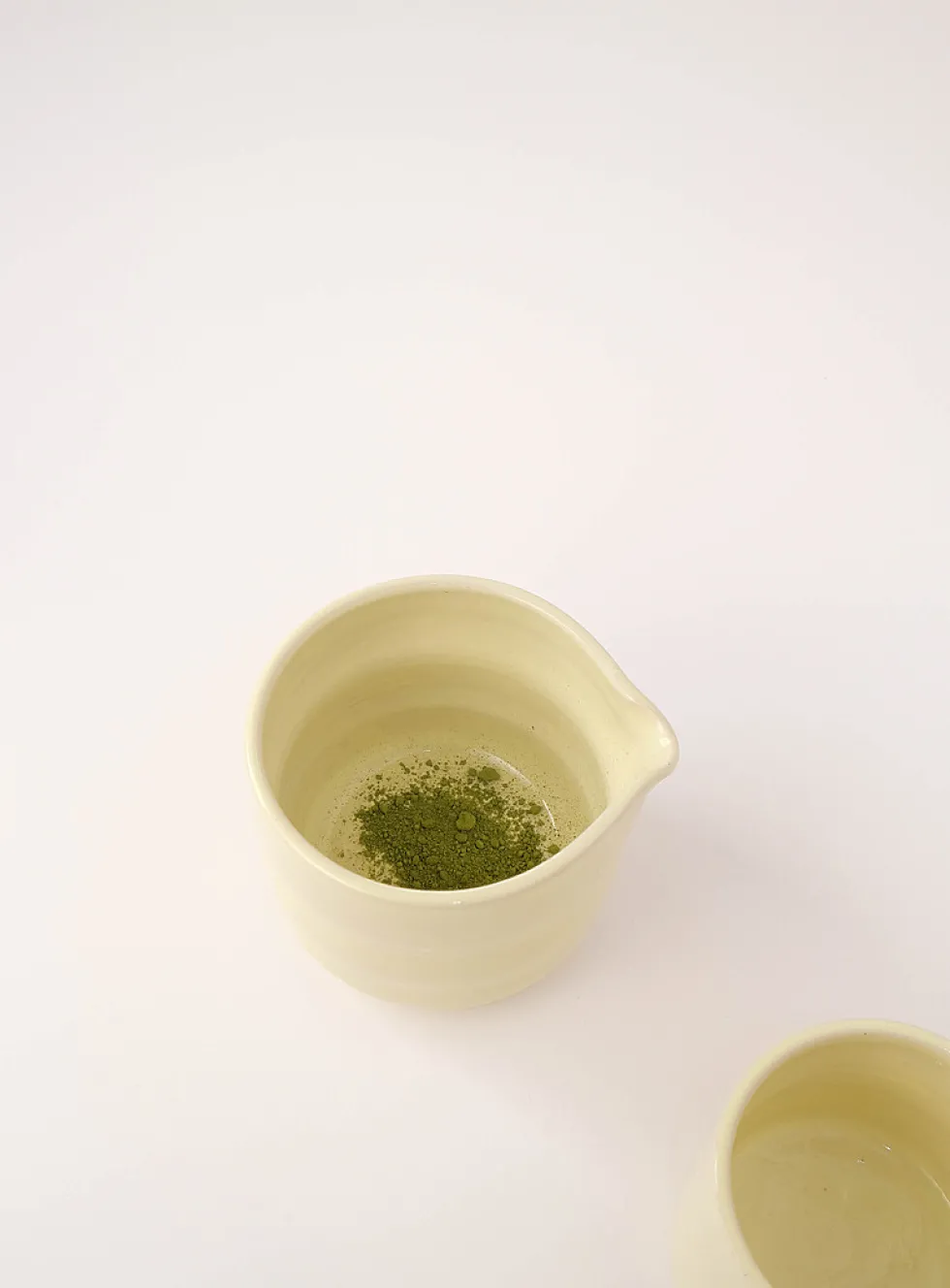 Stoneware matcha bowl