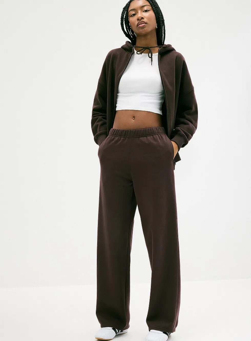 Straight-leg fleece pant