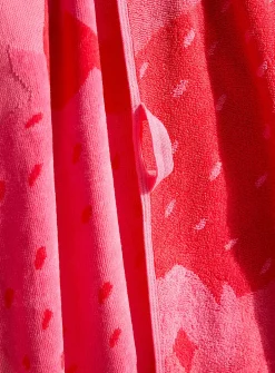 Strawberry organic cotton beach towel