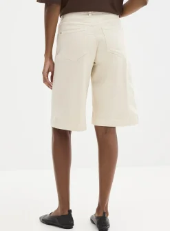 Stretch colourful denim Bermuda short