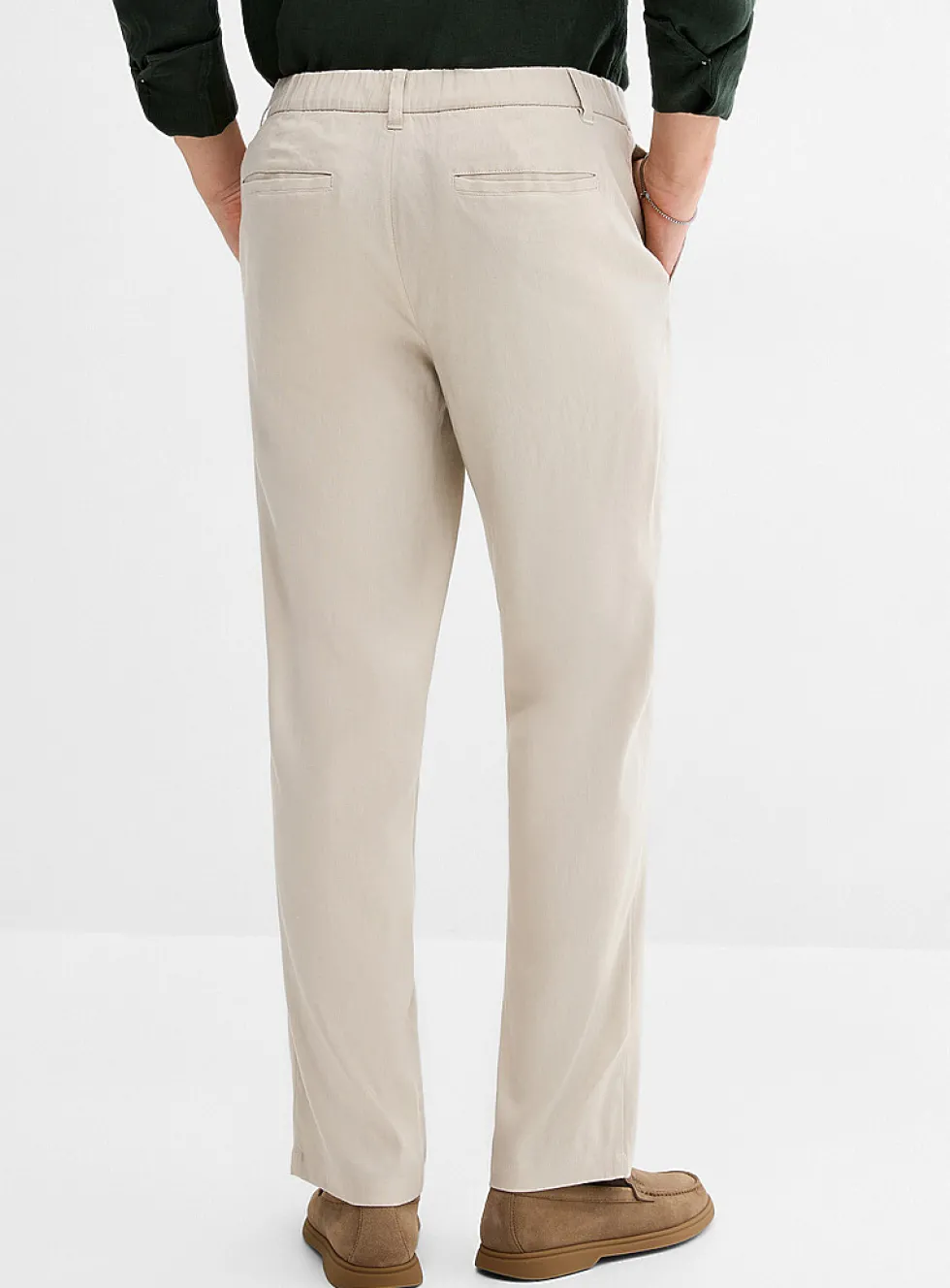 Stretch linen pant