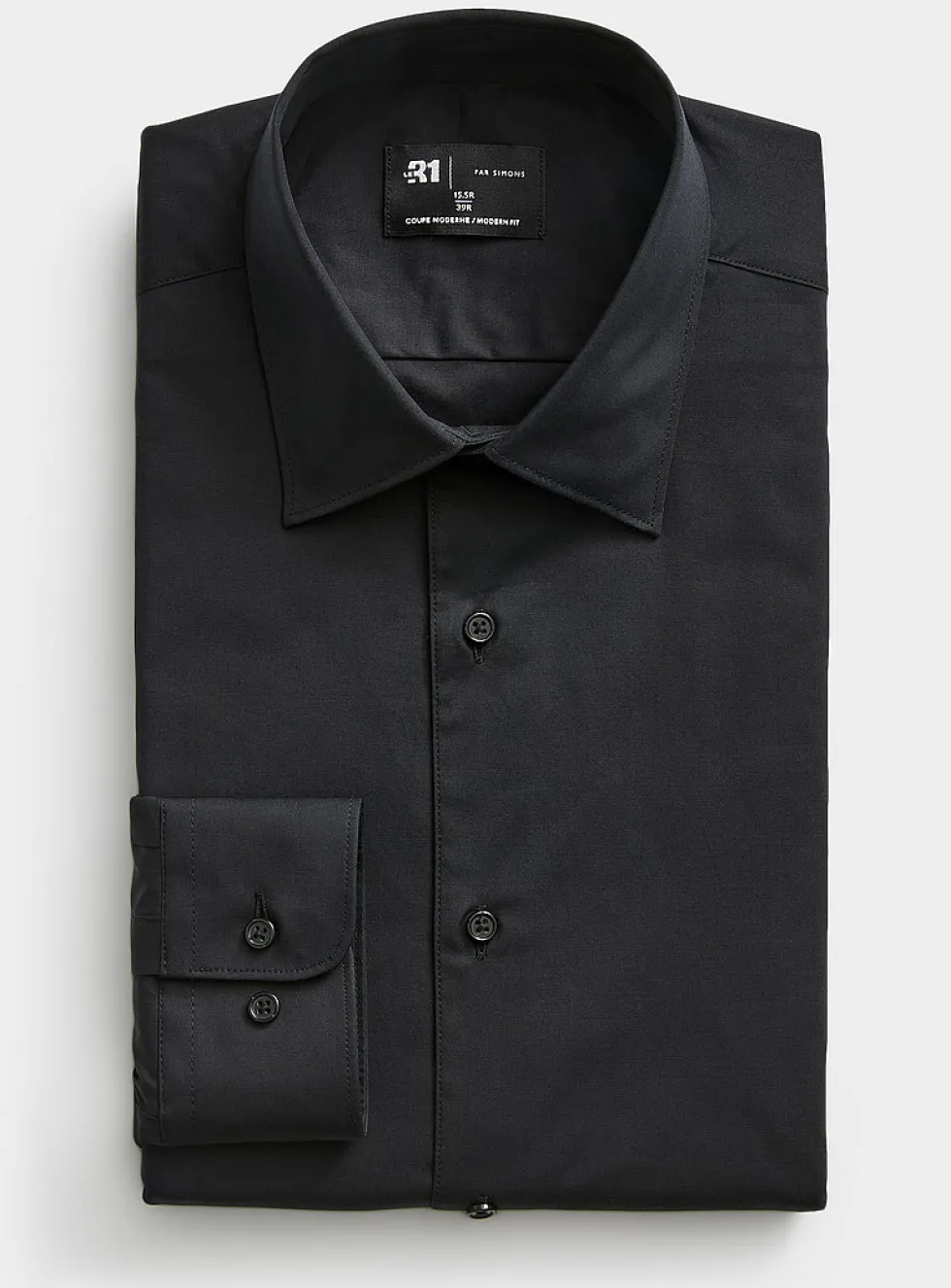Stretch organic cotton shirt