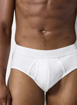 Stretch ribbed brief