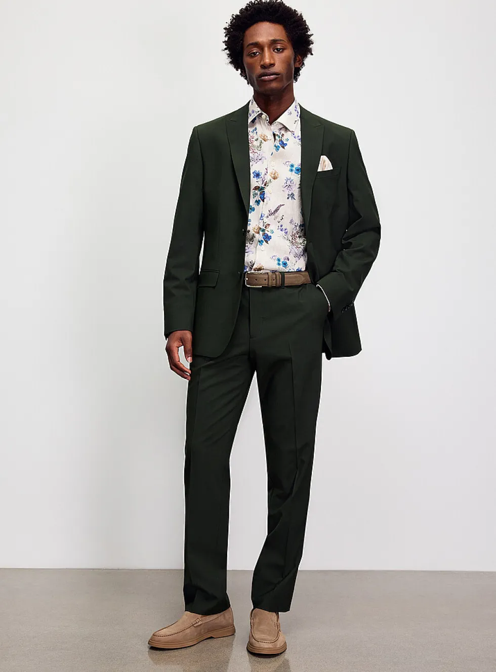 Stretch wool pant