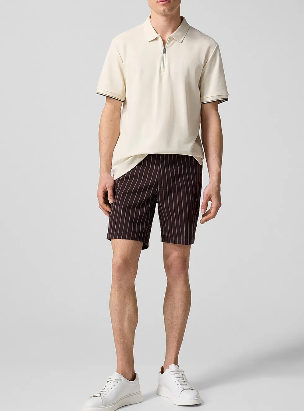Striped brown short