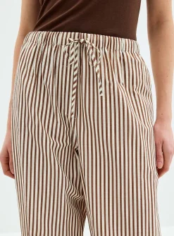Striped seersucker pant