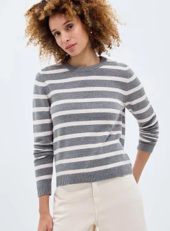 Striped soft sweater