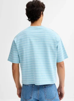Striped thick jersey T-shirt