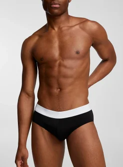Striped-band brief