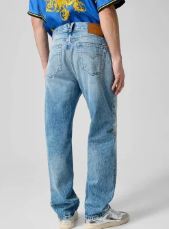Studded faded jean