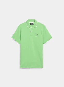 Summer embroidery piqué polo