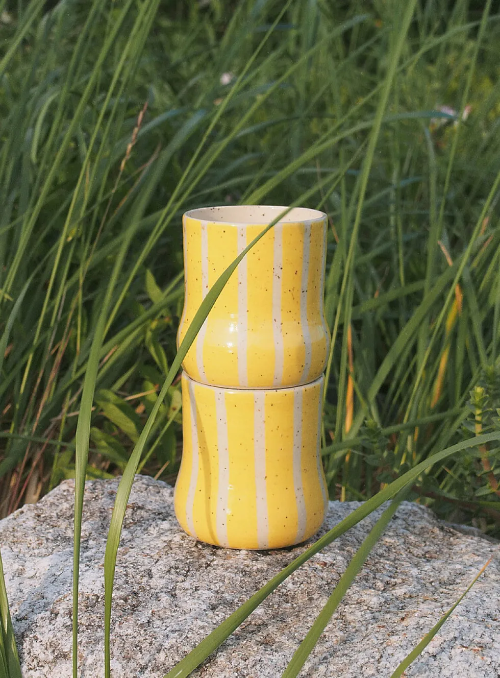 Summer Stripe Ceramic Mug