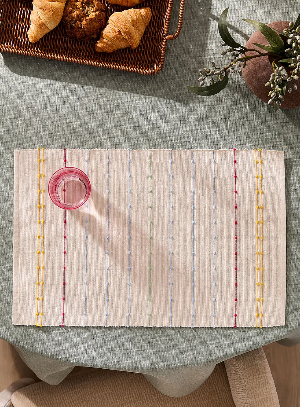 Summer stripes placemat