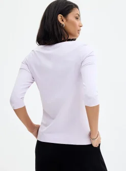 SUPIMA® cotton boat-neck T-shirt
