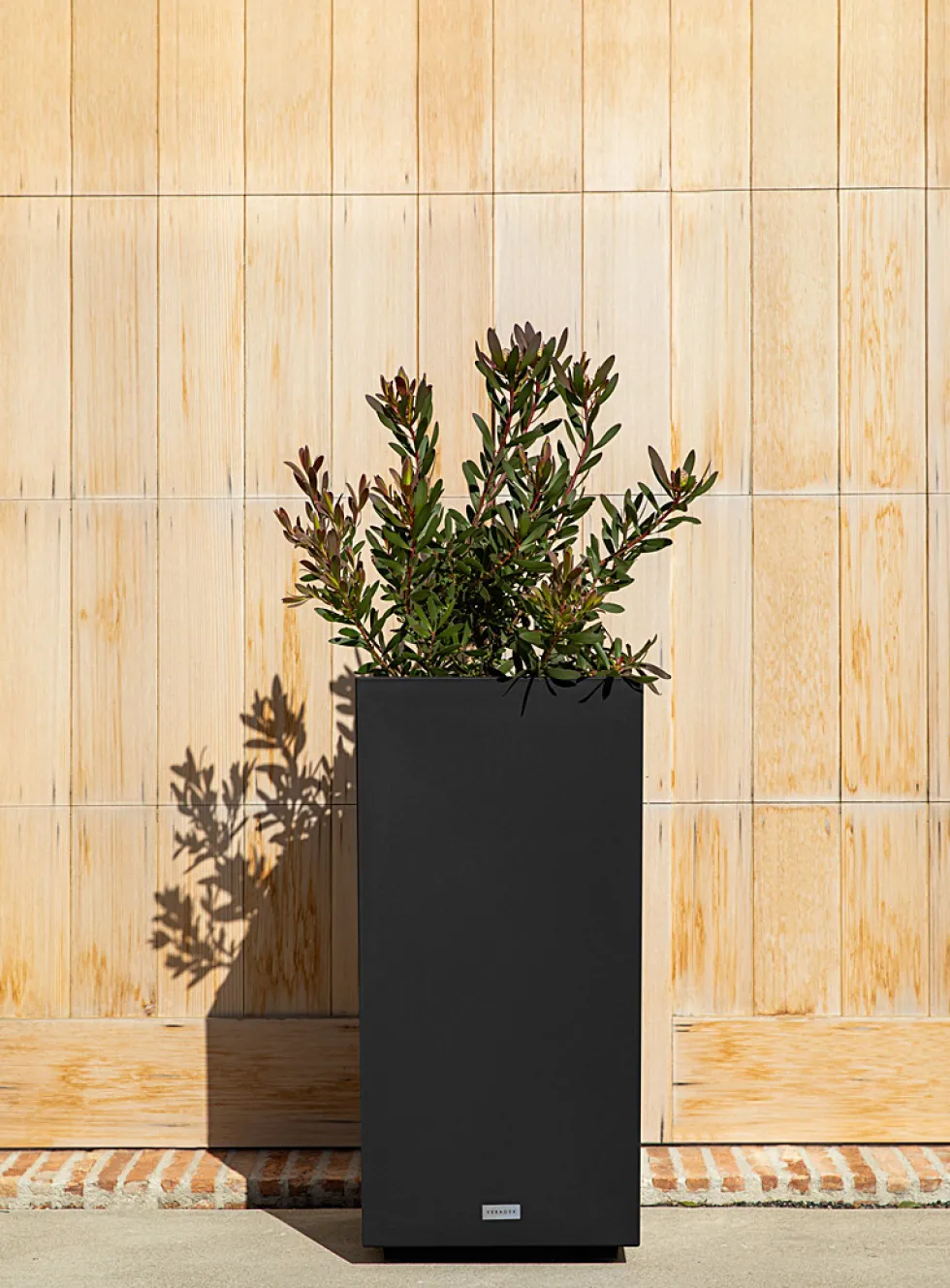 Tall urban pedestal planter