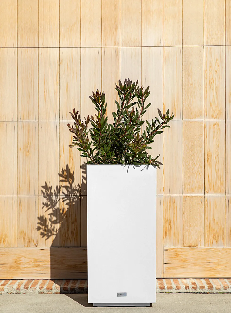 Tall urban pedestal planter