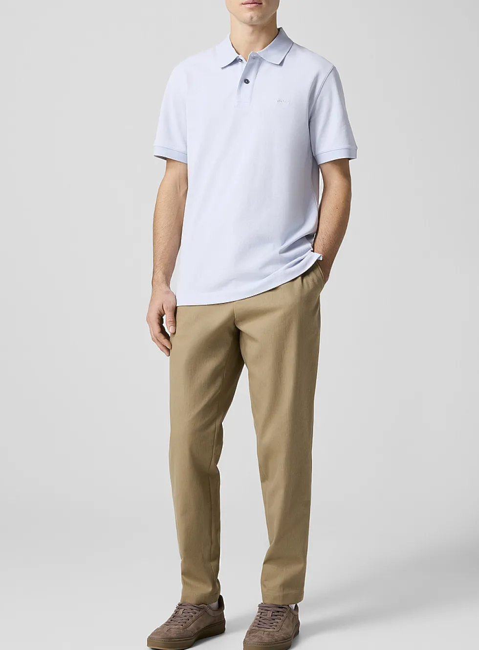 Tapered twill chinos