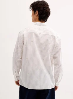 Tennis Man striped shirt