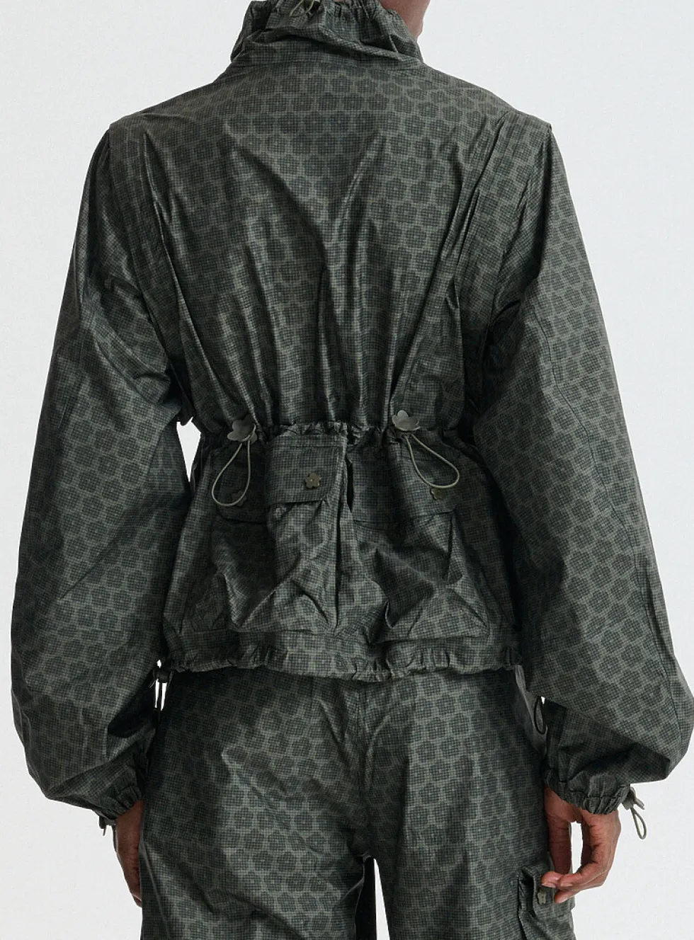 Tenzin Spectra hybrid sleeves floral parka