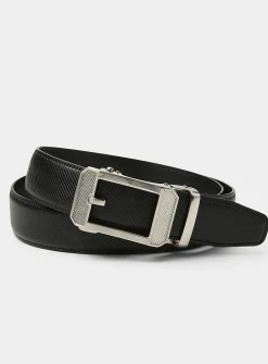 Textured automatic-buckle belt